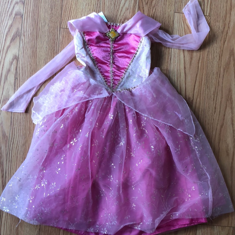 Disney store aurora sleeping beauty princess dress